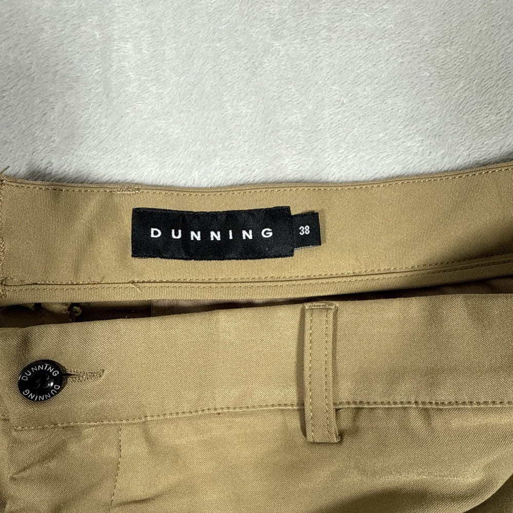 Dunning Everbest Golf Chino Shorts Mens Beige Khaki Flat Front Size 38 *Flaw - Picture 4 of 10